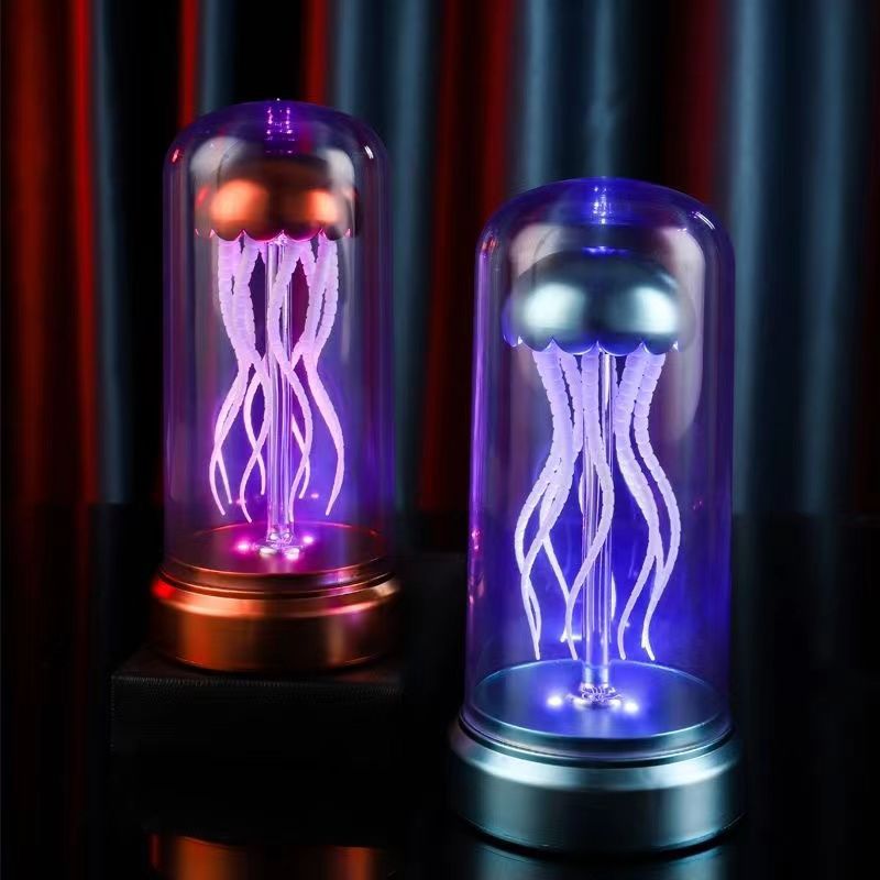 Jellyfish Music Box Lamp Mechanical LED Glow Decor