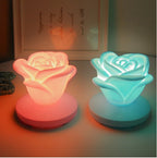 Rose Night Light Touch Lamp 3-Level Dimmable 4 Colors