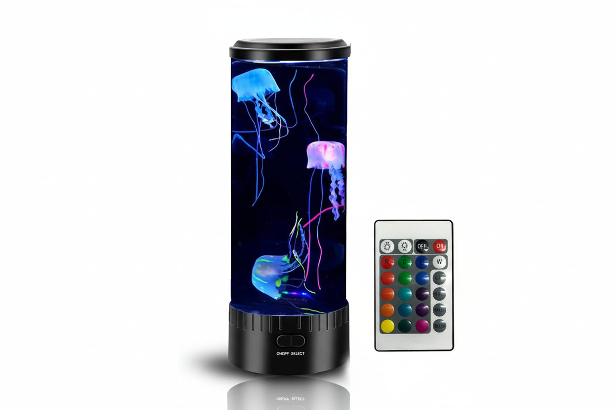 Jellyfish Lamp Night Light Color-Changing LED USB Compact