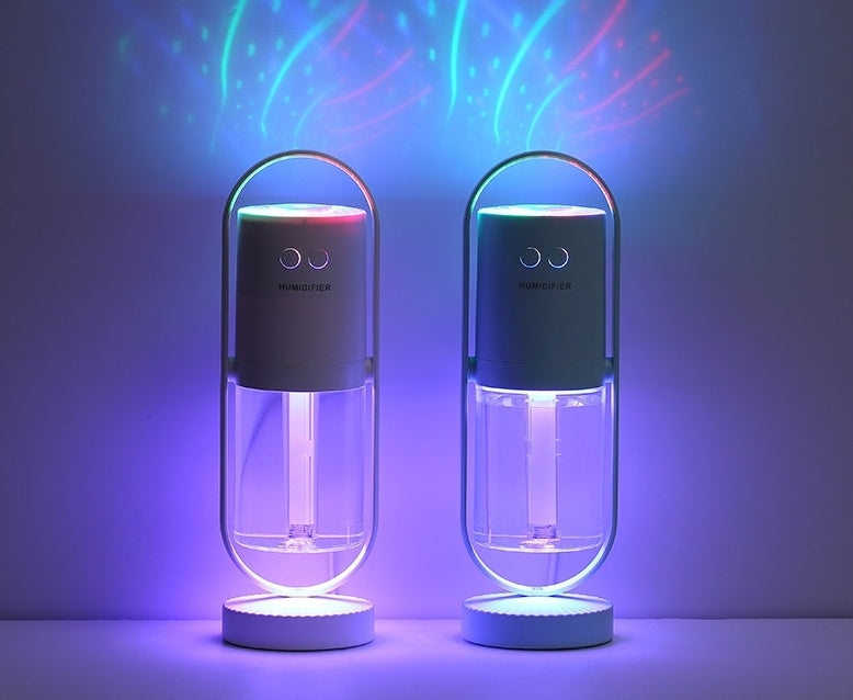 Magic Shadow Humidifier Mini USB Diffuser LED Light