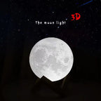 3D Moon Lamp Table Light Touch Control USB Night Decor