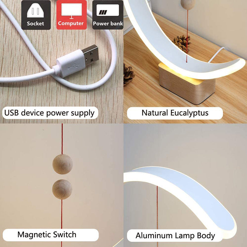Smart Magnetic Table Lamp LED Remote Control Modern