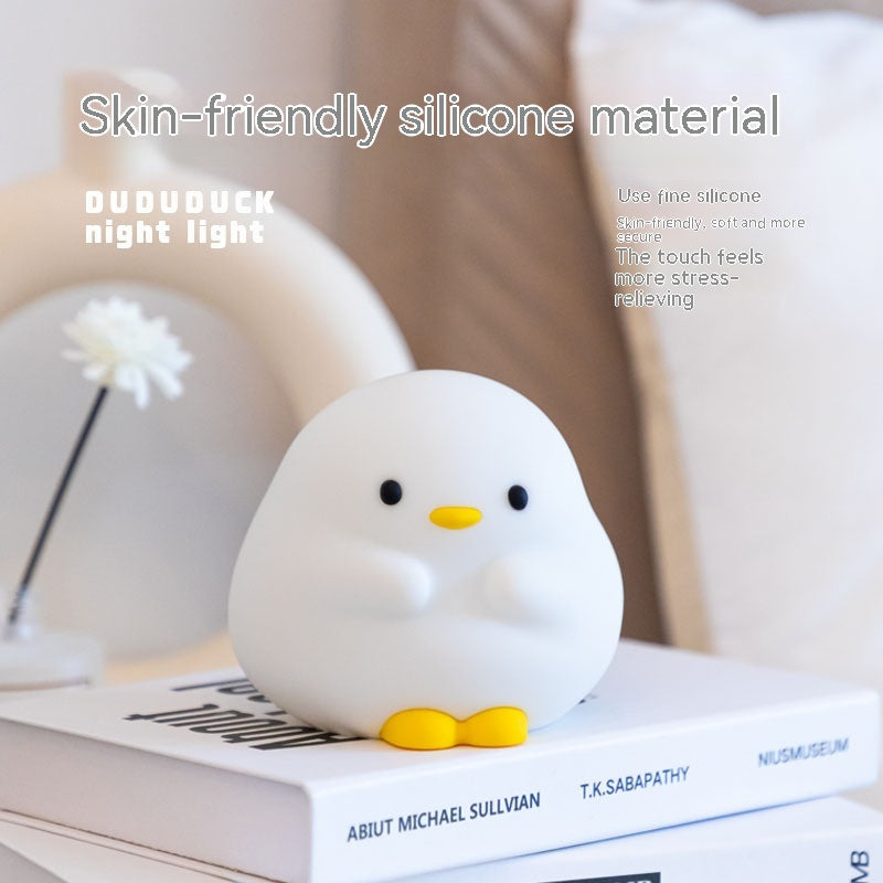 Cute Duck LED Night Lamp Silicone Touch Rechargeable