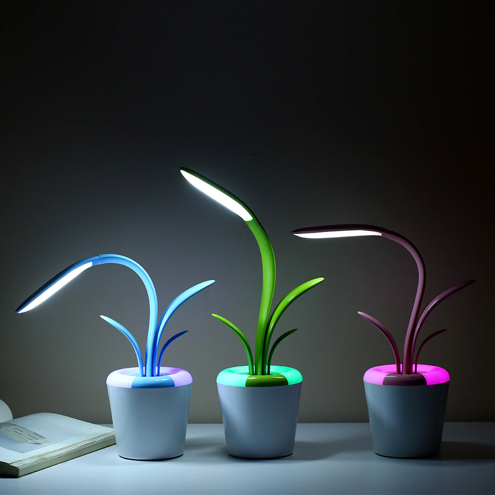 Modern LED Desk Lamp USB Eye-Care Table Light Black