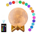 3D Moon Lamp Table Light Touch Control USB Night Decor