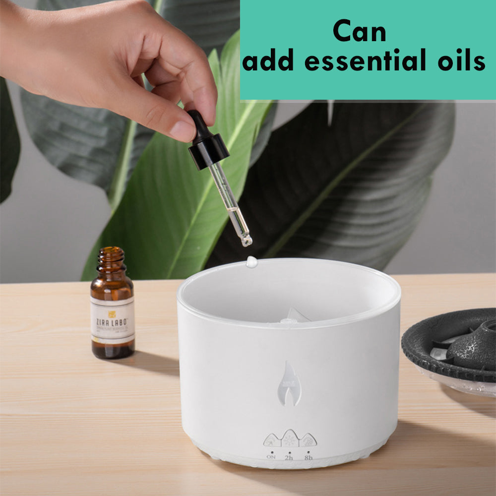 Ultrasonic Essential Oil Humidifier Diffuser Flame Mist