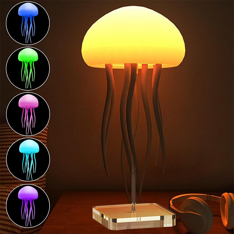 Jellyfish Mood Lamp Night Light LED Portable Desk Decor
