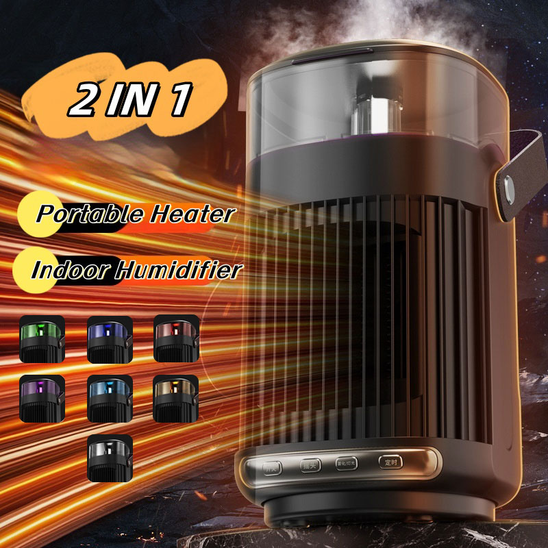 Portable Room Heater Humidifier Combo High Power Compact