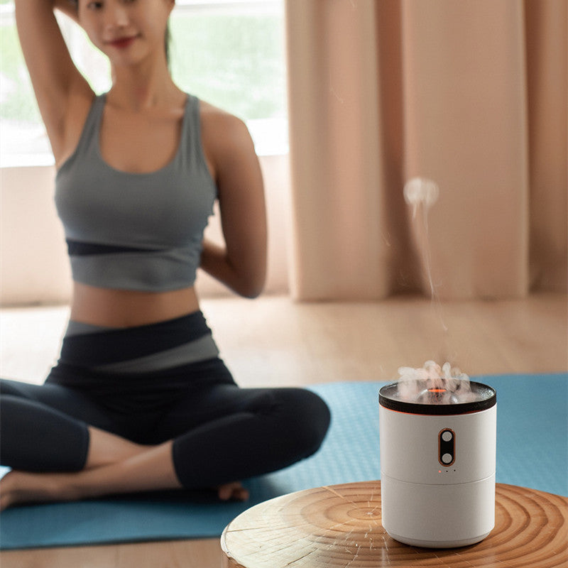 Volcanic Flame Diffuser Humidifier USB LED Portable