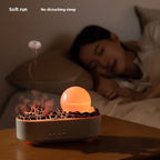 Volcano Humidifier Desktop Diffuser LED Mist Compact