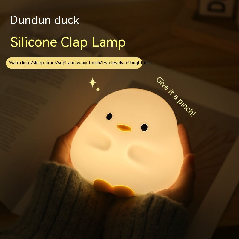 Cute Duck LED Night Lamp Silicone Touch Rechargeable