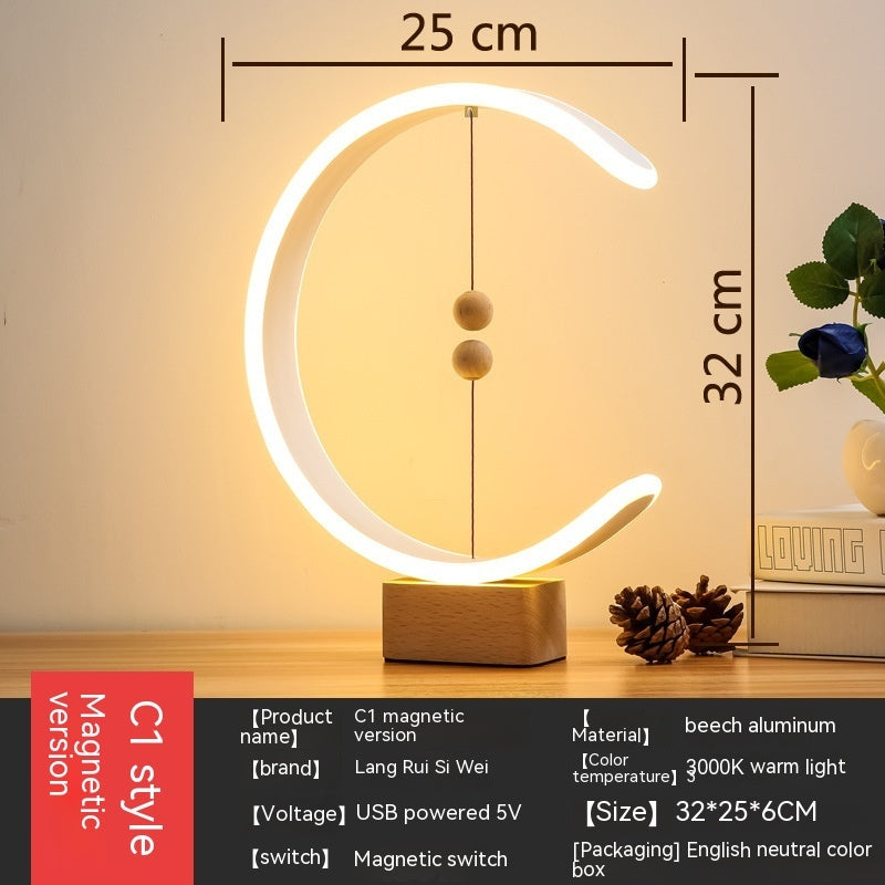 Smart Magnetic Table Lamp LED Remote Control Modern