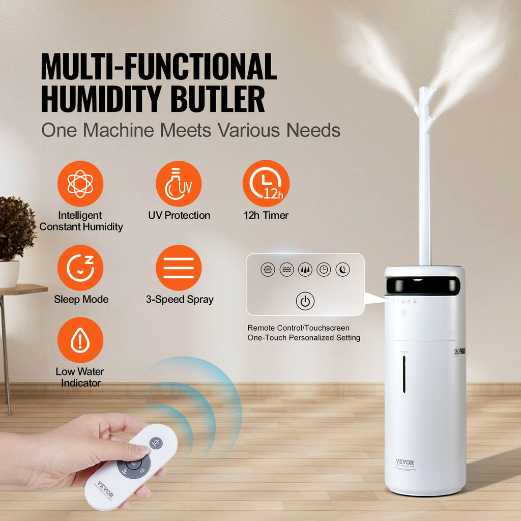 Humidifier Large Room 16L Tank Quiet Whole House Unit