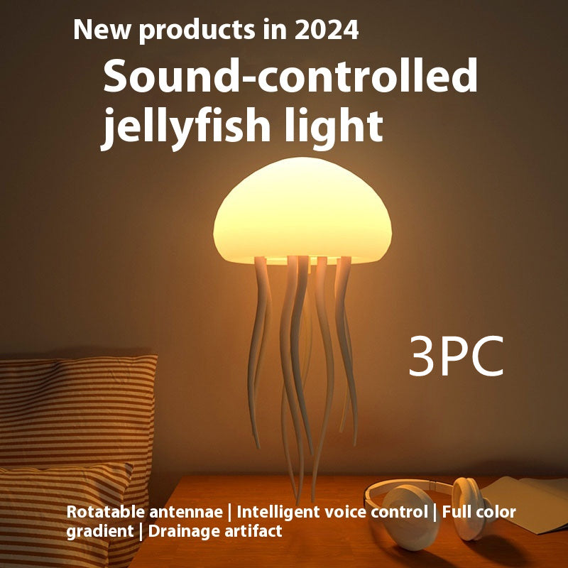 Jellyfish Mood Lamp Night Light LED Portable Desk Decor
