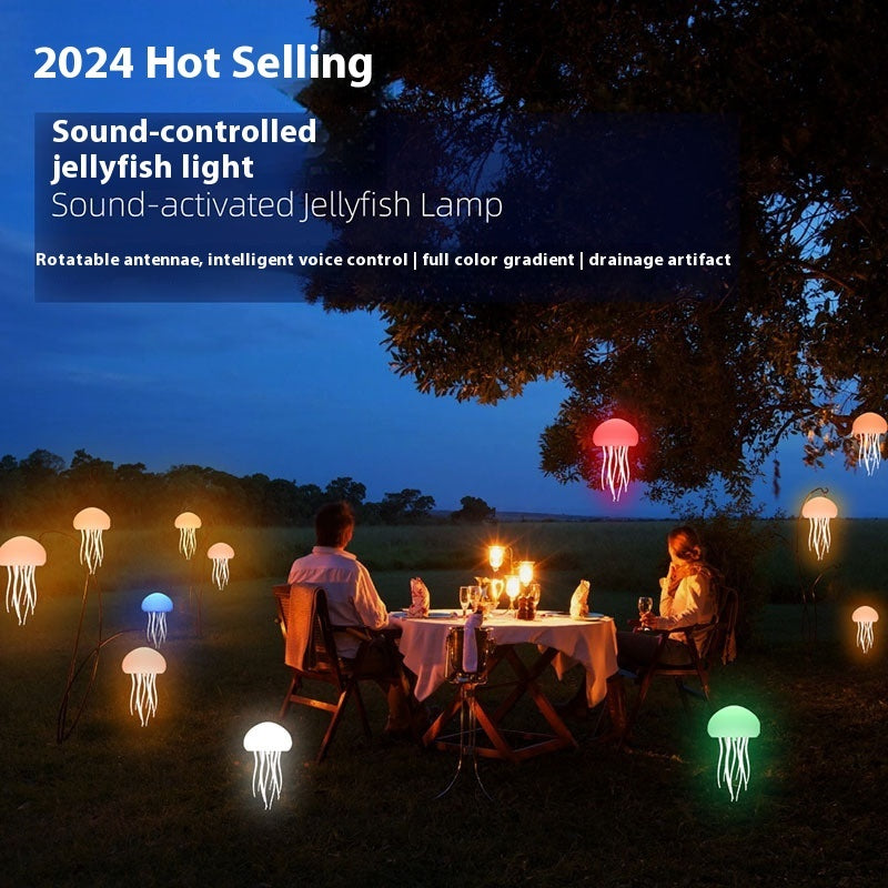 Jellyfish Mood Lamp Night Light LED Portable Desk Decor
