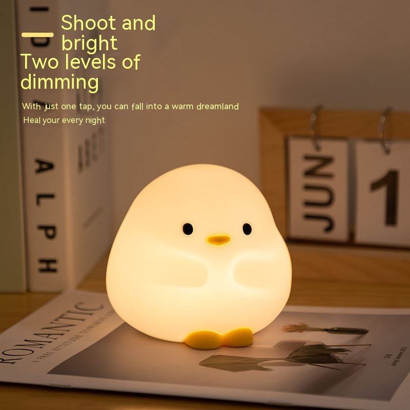 Cute Duck LED Night Lamp Silicone Touch Rechargeable