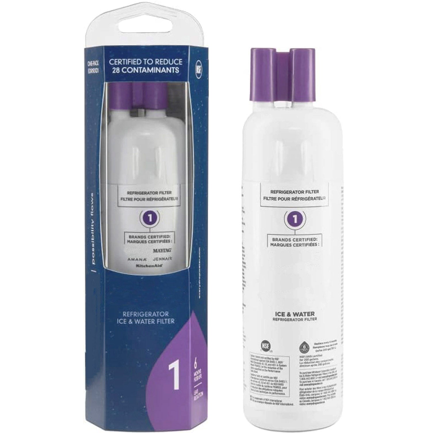 EDR1RXD1 refrigerator water filter - W10295370A - FILTER 1