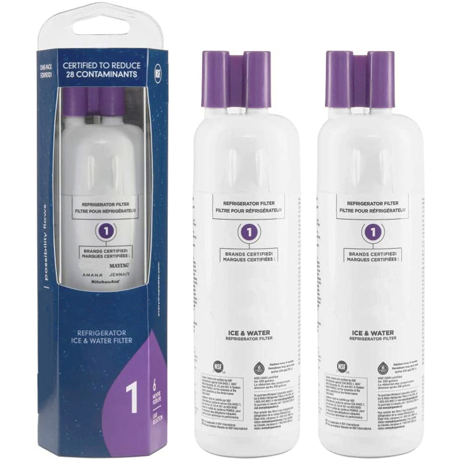 EDR1RXD1 refrigerator water filter - W10295370A - FILTER 1