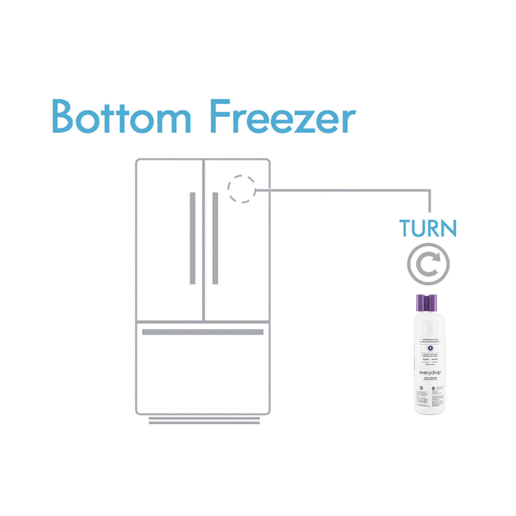 EDR1RXD1 refrigerator water filter - W10295370A - FILTER 1