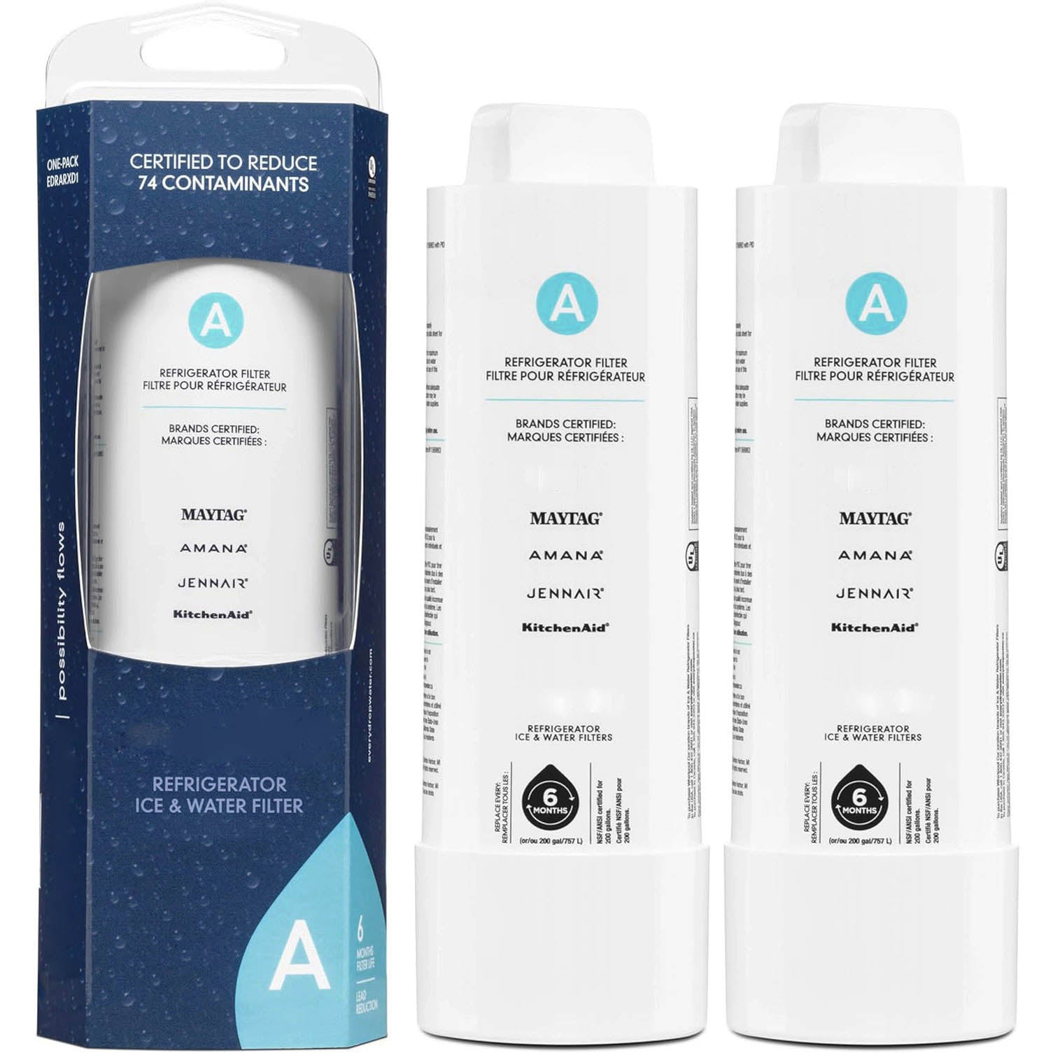 EDRARXD1 refrigerator water filter - EDRARXD1B - FILTER A