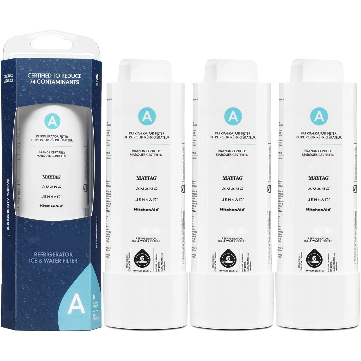 EDRARXD1 refrigerator water filter - EDRARXD1B - FILTER A
