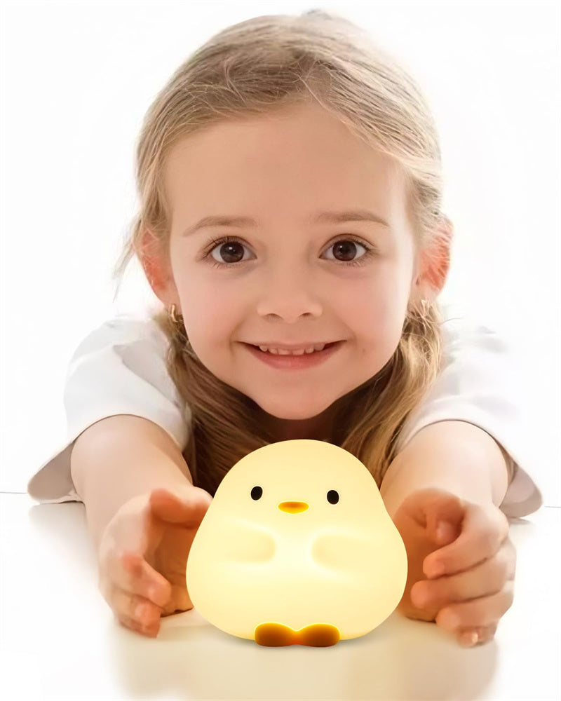 Cute Duck LED Night Lamp Silicone Touch Rechargeable