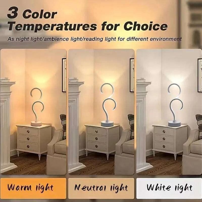 Creative Question Mark Desk Lamp LED 3 Color White USB