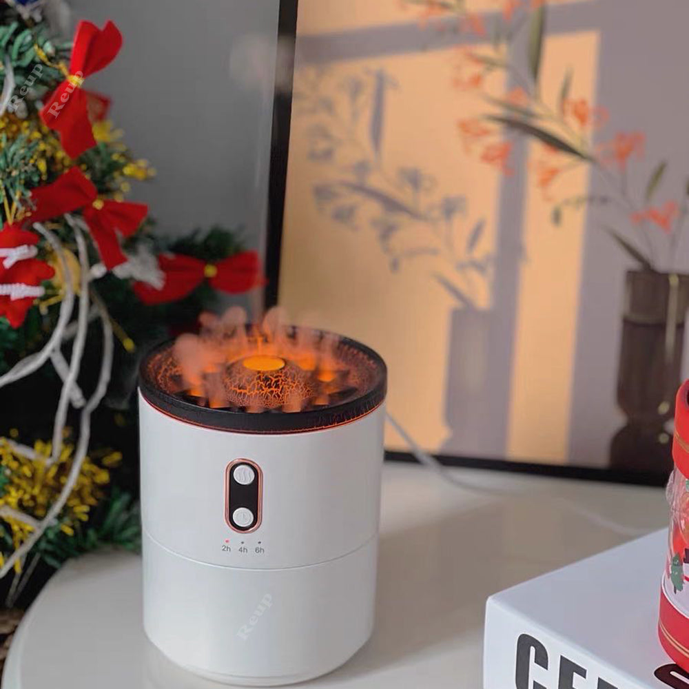 Volcanic Flame Diffuser Humidifier USB LED Portable