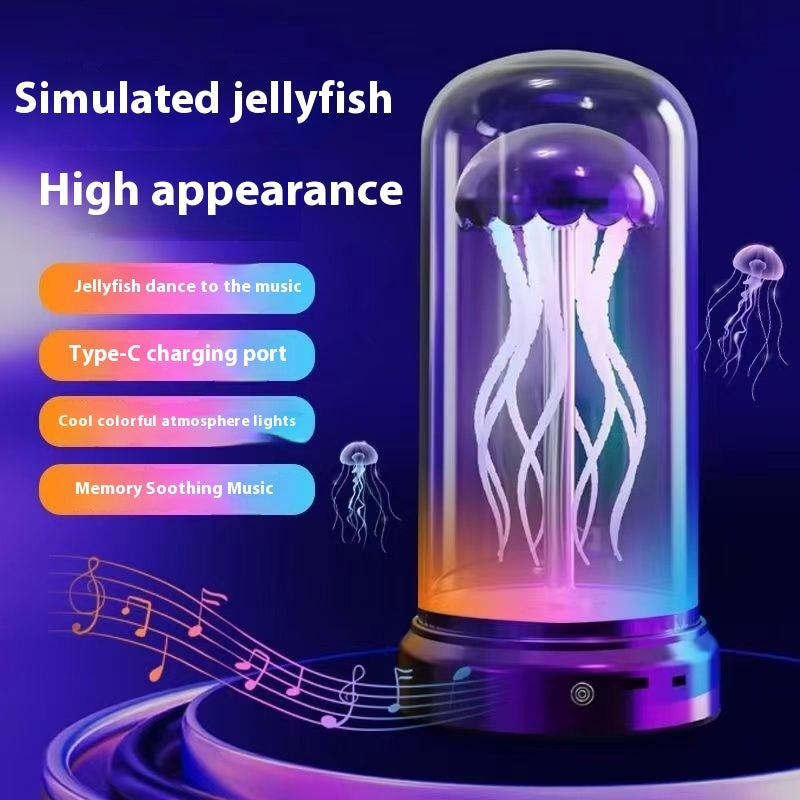 Jellyfish Music Box Lamp Mechanical LED Glow Decor