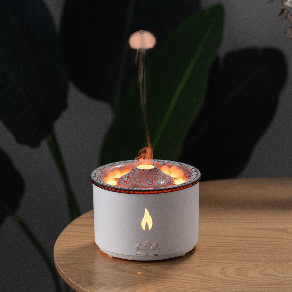 Ultrasonic Essential Oil Humidifier Diffuser Flame Mist