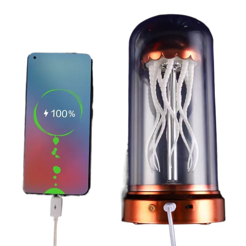 Jellyfish Music Box Lamp Mechanical LED Glow Decor