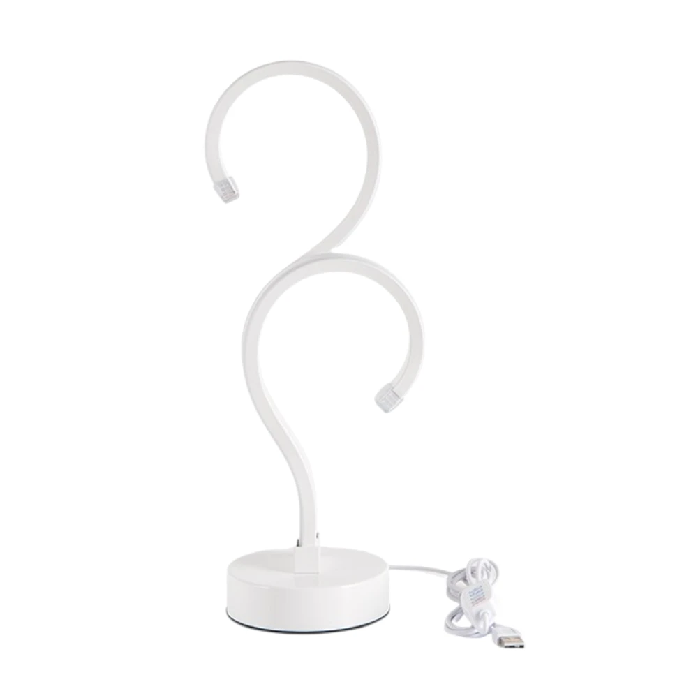creative question mark desk lamp white