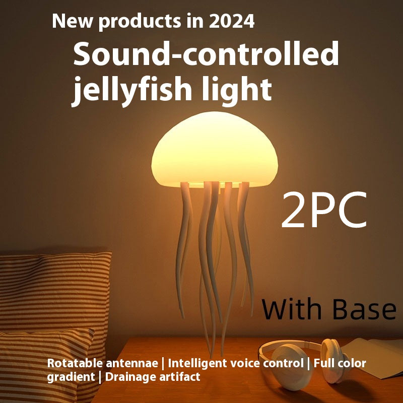 Jellyfish Mood Lamp Night Light LED Portable Desk Decor