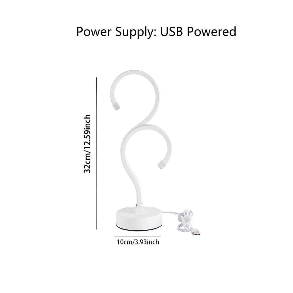 Creative Question Mark Desk Lamp LED 3 Color White USB