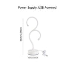Creative Question Mark Desk Lamp LED 3 Color White USB