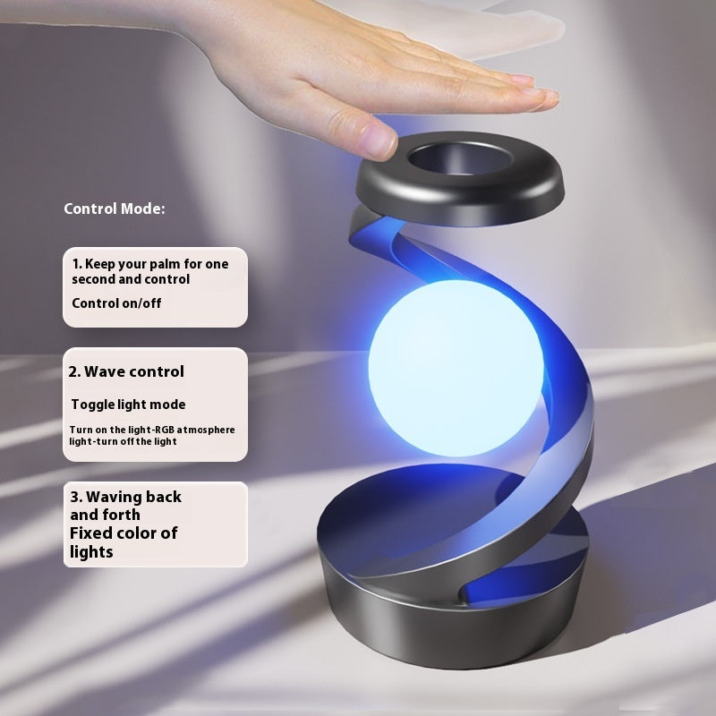 Rotating Moon Desk Lamp Table Lamp Wireless Charging