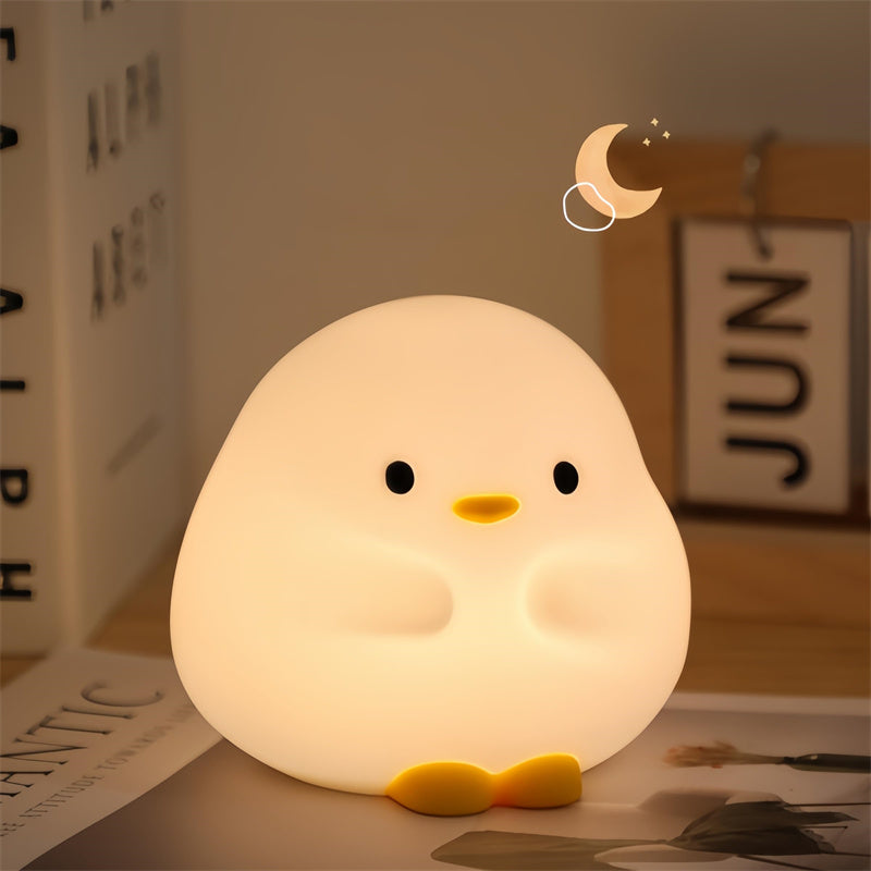 Cute Duck LED Night Lamp Silicone Touch Rechargeable