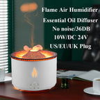 Ultrasonic Essential Oil Humidifier Diffuser Flame Mist