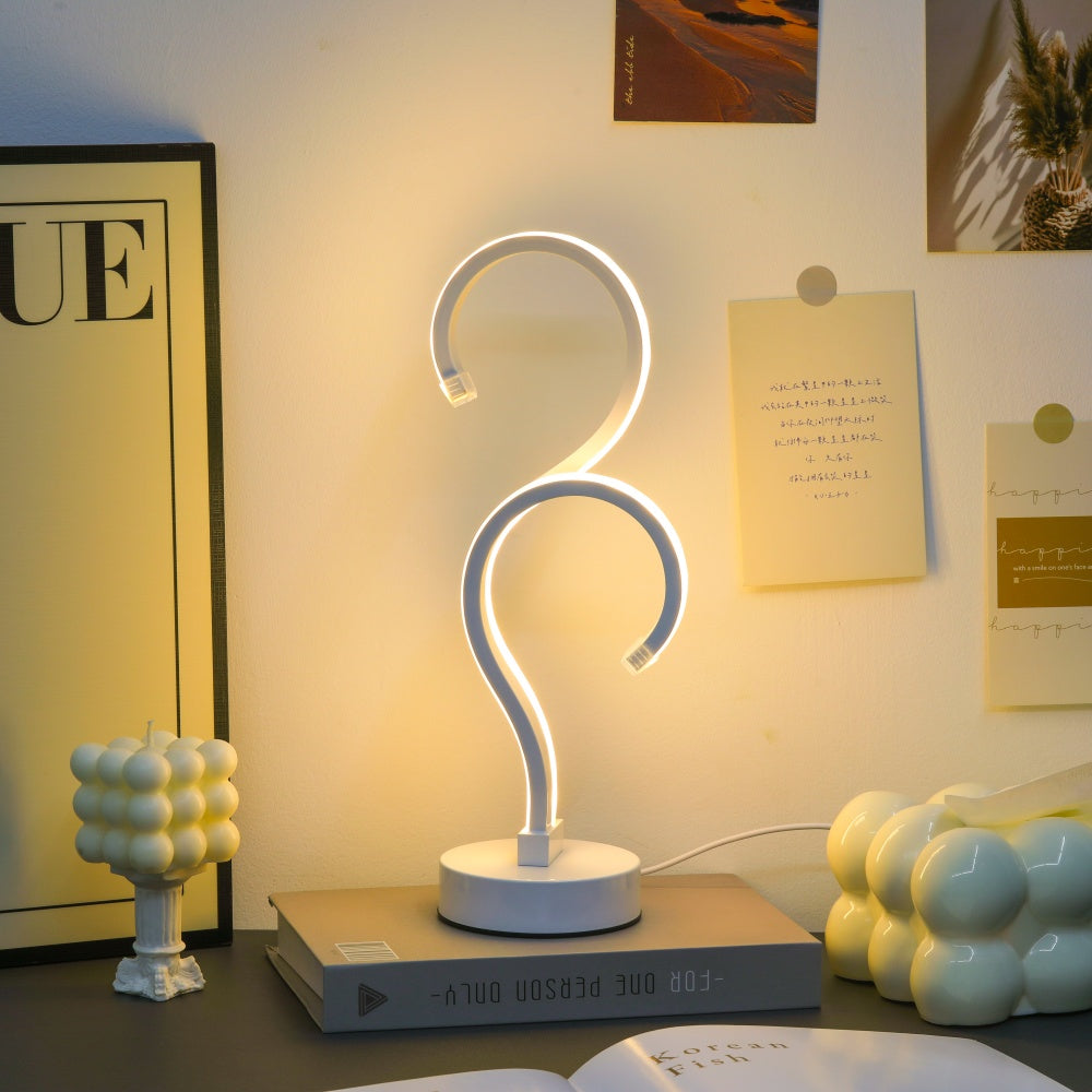 Creative Question Mark Desk Lamp LED 3 Color White USB