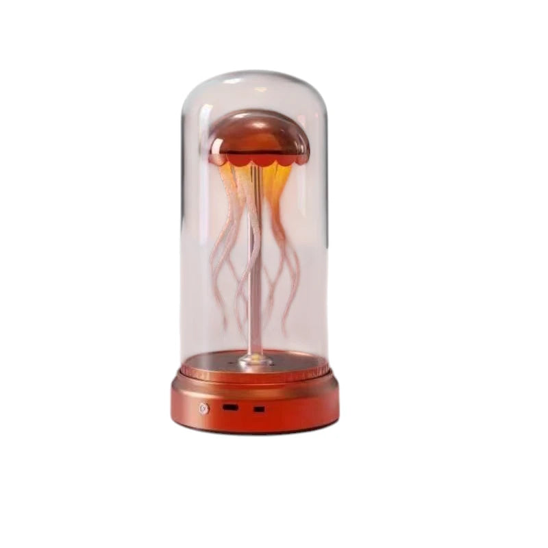  jellyfish music box lamp vibrant orange