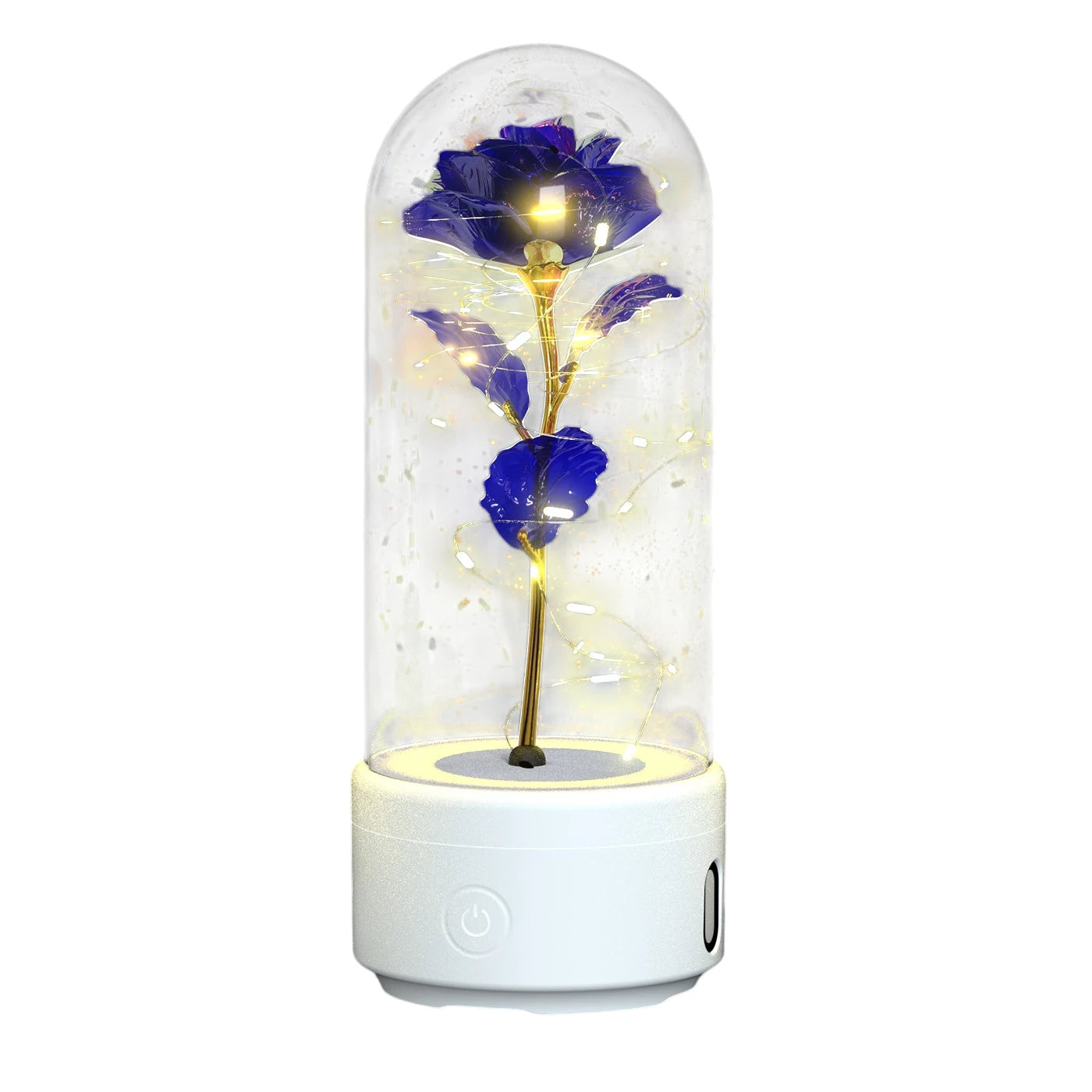 rose LED light white base purple