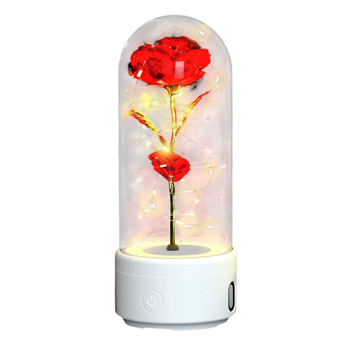  rose LED light white base red