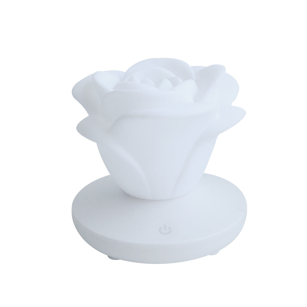  rose night light white