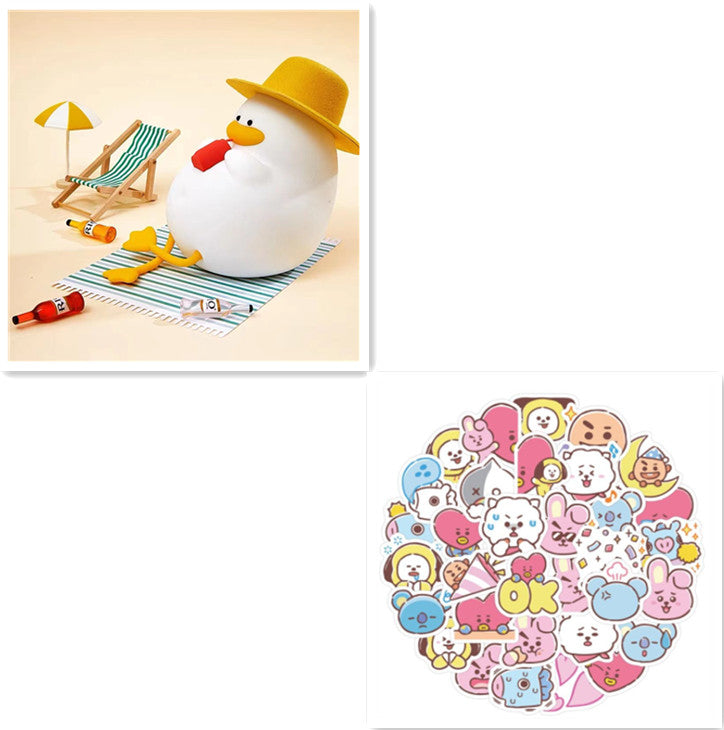  timed bedside night light (duck hat set)